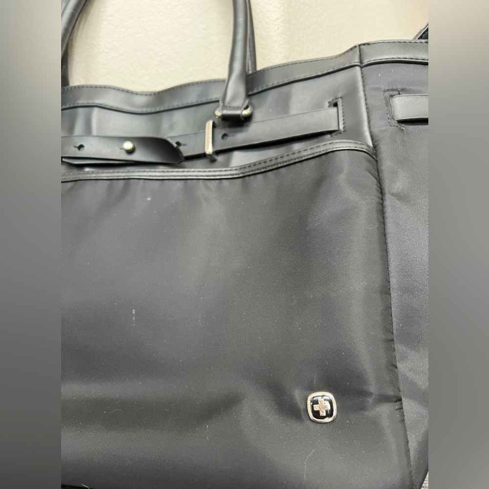 Swiss Gear Zoe Bag Black Laptop Tablet Large Travel Business Tote - Picture 5 of 16